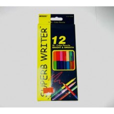 Набор цветных карандашей двухсторонних 12/24 цвета "SUPER WRITER" Marco 4110-12CB